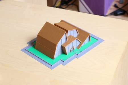 Nordic-Inspired Multi-color Architectural Model