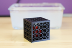 Modelo 3d de Multi-color de la bola en un cubo para impresoras 3d