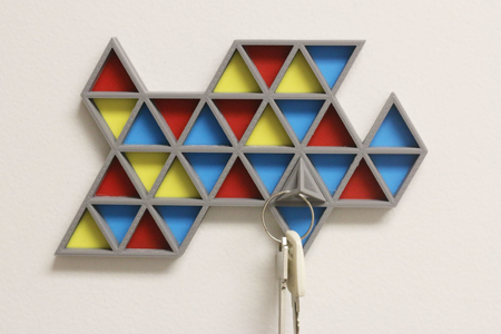  Multi-color key rack  3d model for 3d printers