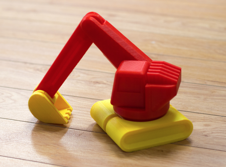  Multi-color excavator  3d model for 3d printers