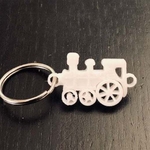  Train keychain  3d model for 3d printers