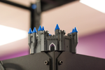 Modelo 3d de  multi-color de castillo para impresoras 3d