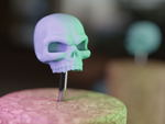 Grim stylized skull  3d model for 3d printers