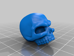 Modelo 3d de Grim estilizada cráneo para impresoras 3d
