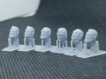  Space soldier heads - no helmets  3d model for 3d printers