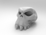  Ork skull  3d model for 3d printers