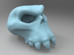 Modelo 3d de Ork cráneo para impresoras 3d