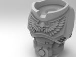  Stylized space warrior aquilla  3d model for 3d printers