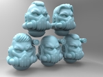  Space warrior suppressor sergeant heads  3d model for 3d printers