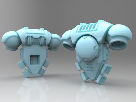  Prime space warrior backpack  3d model for 3d printers