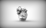  Ork head  3d model for 3d printers