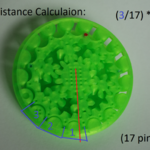 Modelo 3d de Impresión en el lugar de la distancia de medición de la herramienta de giro para impresoras 3d