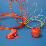  3d-printable filament! -print your own filament for multi-color!  3d model for 3d printers