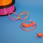  3d-printable filament! -print your own filament for multi-color!  3d model for 3d printers