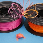  3d-printable filament! -print your own filament for multi-color!  3d model for 3d printers