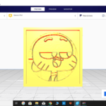 Modelo 3d de Gumball lithophane tal vez llavero para impresoras 3d