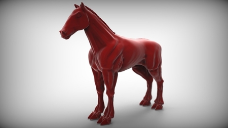  Grim dark horse  3d model for 3d printers