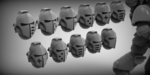  Sci-fi knight helmets - thankyou for 1000 followers!  3d model for 3d printers