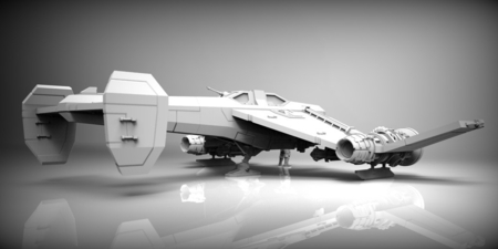  Sci-fi stuka bomber  3d model for 3d printers