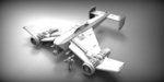  Sci-fi stuka bomber  3d model for 3d printers