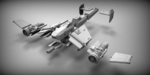 Modelo 3d de Sci-fi de los bombarderos stuka para impresoras 3d