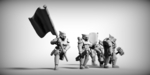  Guard dogs - command squad x6 28mm (resin)  3d model for 3d printers