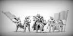  Guard dogs - command squad x6 28mm (resin)  3d model for 3d printers