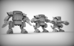 Modelo 3d de Orc mech para impresoras 3d