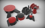  Alien sector terrain  3d model for 3d printers