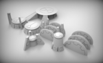  Alien sector terrain  3d model for 3d printers