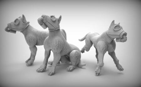 Modelo 3d de La guerra de los perros x3 para impresoras 3d