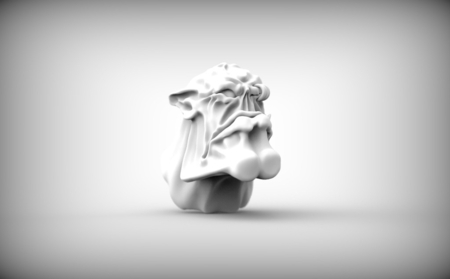  Orc head 3  3d model for 3d printers