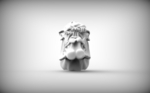 Modelo 3d de Orc cabeza 3 para impresoras 3d