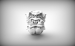  Orc head 2  3d model for 3d printers