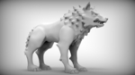 Modelo 3d de Modelo lobo para impresoras 3d