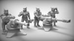  Heavy weapons - guard dogs 28mm (resin)  3d model for 3d printers