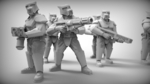  Special weapons - guard dogs x9 28mm (resin)  3d model for 3d printers