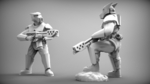  Special weapons - guard dogs x9 28mm (resin)  3d model for 3d printers