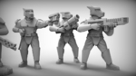  Special weapons - guard dogs x9 28mm (resin)  3d model for 3d printers