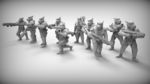  Guard dogs x10 28mm (resin)  3d model for 3d printers