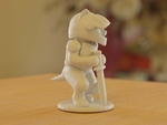  Knight cat standing  3d model for 3d printers