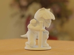  Knight cat kneeling  3d model for 3d printers