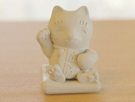 Modelo 3d de Maneki-neko -derroche de gato para impresoras 3d
