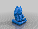 Modelo 3d de Maneki-neko -derroche de gato para impresoras 3d