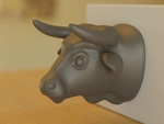 Modelo 3d de Toro de la cabeza de la estatua de para impresoras 3d