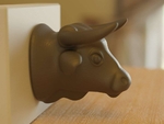  Bull head statue  3d model for 3d printers