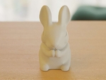  Praying bunny  3d model for 3d printers