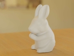  Praying bunny  3d model for 3d printers