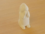 Modelo 3d de Bunny orando al cielo para impresoras 3d