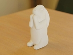  Bunny praying to sky  3d model for 3d printers